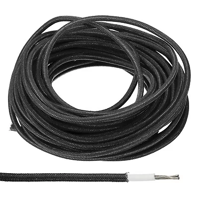 9.8Ft 18AWG Electronic Wire High Temperature Electrical Silicone Cable Black • $9.61