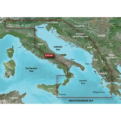 Garmin Bluechart® G3 Hd - Hxeu014r - Italy Adriatic Sea - Microsd/sd 010c077220 • $119.65
