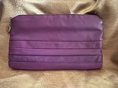 Vintage Toni Leather Purse Grape Leather Clutch Bag W/Strap • $19.99