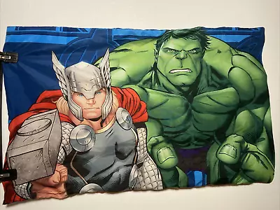 Marvel Avengers  Pillow Case Fabric 29”x20”  Hulk Thor Ironman Capt America • $7