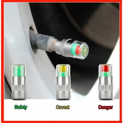 4Pcs Tire Pressure Gauge Caps Monitoring System For Cars Trucks Motorcycles • $11.39