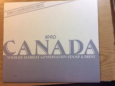 Michael Dumas1990Canada Wildlife Habitat Stamp2482/9500No Stamp .Mint Print. • $122