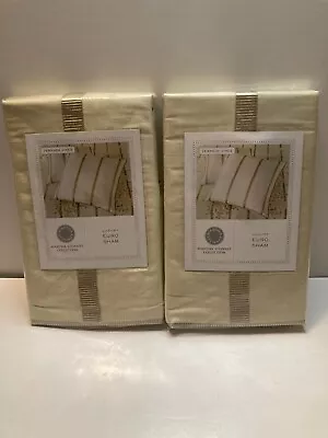 NEW Lot Of 2 Martha Stewart Veranda Vines Luxury Euro Sham 26  X 26  • $27.99