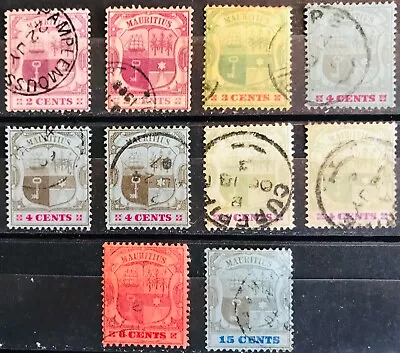 Mauritius 1900-05 Part Set To Fifteen Cents Very Fine Used • $3.79