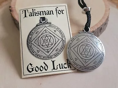 $21.95 • Buy Talisman Of Extreme Good Luck Solomon Seal Magic Amulet 1.25  Pendant Necklace