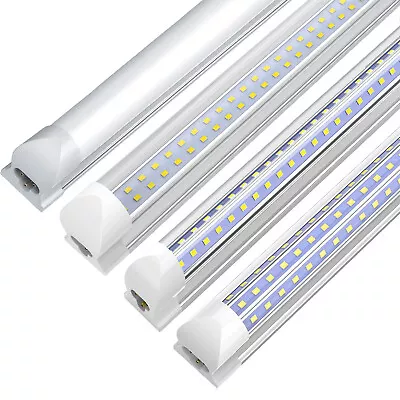 T8 ETL Listed LED Tube Light Bulb 36W-120W 6000K LED Shop Light Fixture 4FT-8FT • $329.59