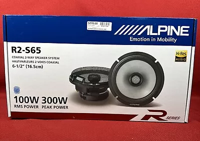 Alpine R-Series R2-S65 6.5  2-Way Hi-Res Coaxial Car Audio Speakers 300 Watts • $199