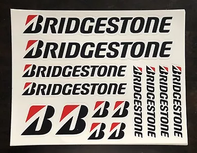 BRIDGESTONE 1sheet/14pcs Racing Stickers Decals Offroad Utv Moto Imsa Fdrift Mx • $8.59