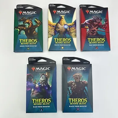 Magic The Gathering Theros Beyond Death Theme Booster Set Of 5 Colors NEW SEALED • $46.95