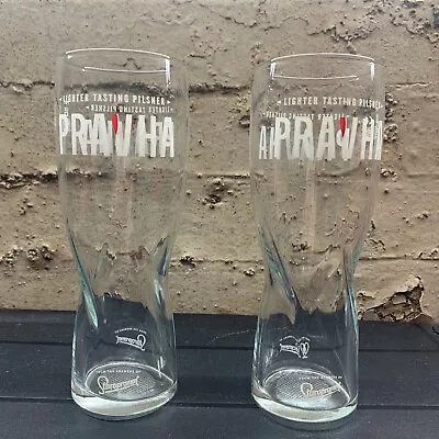 2 X Brand New Pravha Twisted Half Pint Glasses. Genuine • £7.85