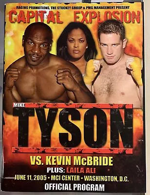 Mike Tyson Vs. Kevin McBride On-Site Boxing Program 2005 With Folded Poster • $75