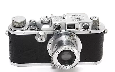 Vintage Leica IIIB Camera Body No. 336002 W. Elmar 3.5/5cm Screw Mount • $2724.32