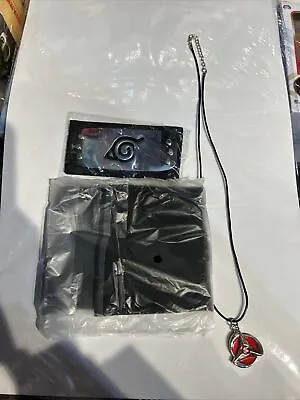 3Pcs Anime Naruto Akatsuki Member Headband  Necklace Mask Set UK Seller • £8.99