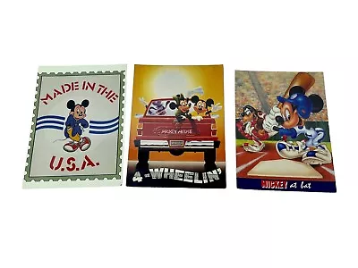  Vintage Mickey Mouse Postcard Lot - Set Of 3 Disney Themed Postcards  • $15