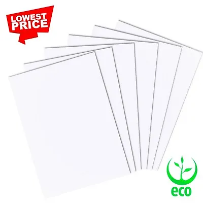 A2 A3 A4 A5 White Card Sheets Stock Thin Card Blank Paper Plain Smooth White Gsm • £1.99