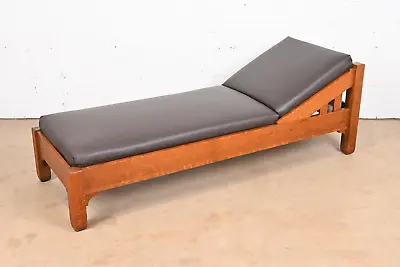 Stickley Brothers Antique Mission Oak Arts & Crafts Daybed Newly Reupholstered • $5995