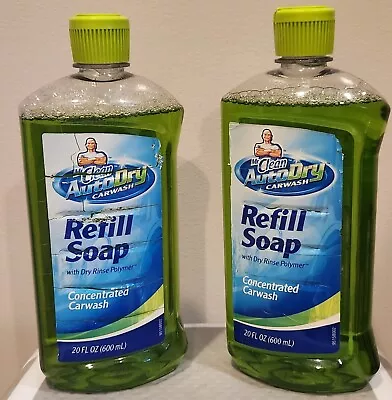 Lot Of 2 - Mr. Clean Auto Dry 20oz Large Bottle Refill Soap Concentrated Carwash • $69.96