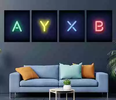 Xbox Gamer Posters Video Game Wall Art  Set Of 4 Teen Bedroom Decor Posters • £3.49