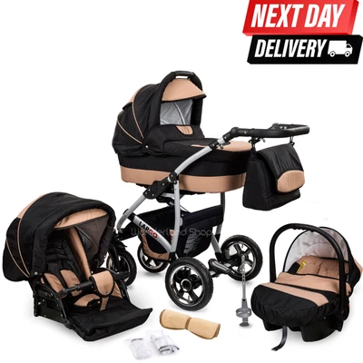 £299.99 • Buy Baby Pushchair Travel System Buggy  Pram Car Seat 3 In 1  Stroller Newborn GIFTS