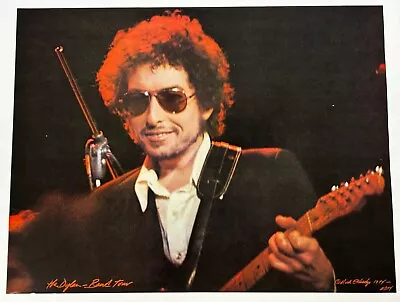 BOB DYLAN Vintage Poster Telecaster The Band Tour 1974 Classic Rock Folk • $40