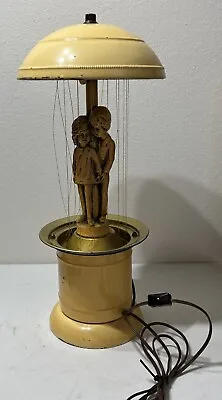 1974 Creators Inc Fountain Rain Motion Oil Lamp Tabletop 21”Vintage Needs Repair • $299
