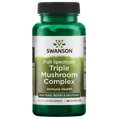 Swanson Full Spectrum Triple Mushroom Complex For Immune Support 60 Capsules • $9.53