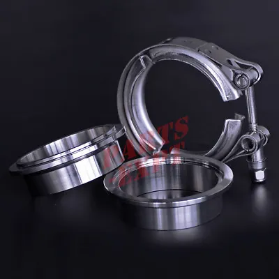 $16.90 • Buy Exhaust Downpipe 1.75  Inch V-band Vband Clamp Muffler Flange 304 SS 