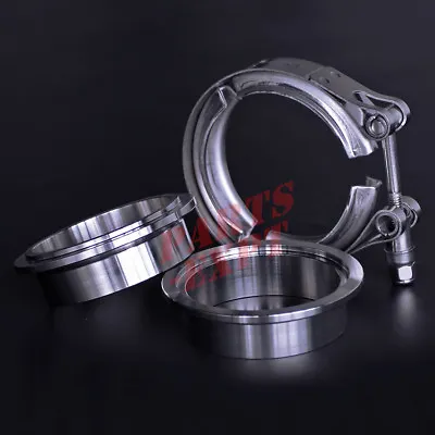 Exhaust Downpipe 1.75  Inch V-band Vband Clamp Muffler Flange 304 SS  • $18.60