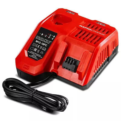 FOR  Milwaukee 48-59-1812 M12 &M18 18V -12V Dual Voltage Lithium-Battery Charger • $21.92