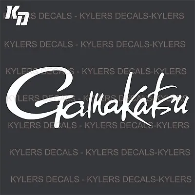 $3.99 • Buy (2x) Gamakatsu Fishing Vinyl Decals Logo Outdoors New Free Shipping