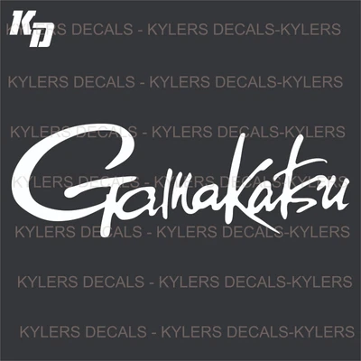 $3.99 • Buy (2x) Gamakatsu Fishing Vinyl Decals Logo Outdoors New Free Shipping