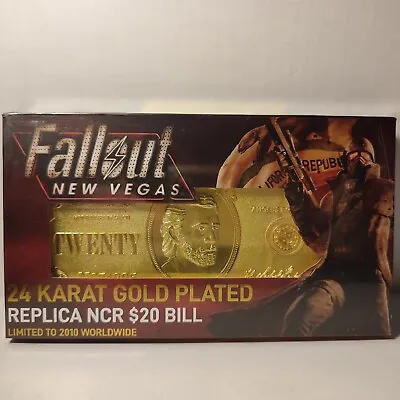 Fallout New Vegas NCR Bill Replica Gold Plated Ingot Official Collectible • $87.59
