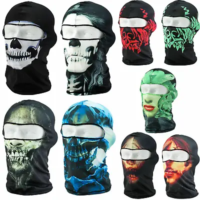 $6.99 • Buy Ghosts Skull Full Face Mask Windproof Ski Mask Tactical Balaclava Hood For Men
