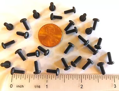 #4-40 X 5/16  Black Oxide Pan Head #1 Phillips 18-8 Steel Machine Screws 4-40 • $4.59