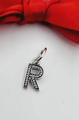 New Genuine Pandora Letter R  Sterling Silver Initial  Dangle Charm S925ALE • $37