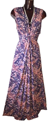 £24.99 • Buy Butterfly Matthew Williamson Purple Coral Party Cocktail Evening Maxi Dress 16