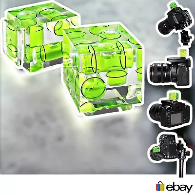 3 Axis Triple Bubble Spirit Level Flash Hot Shoe Mount For DSLR SLR Camera • £3.75