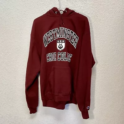 Westminster Choir College Hoodie Men’s XL Maroon Pullover Sweatshirt Champion  • $24.95