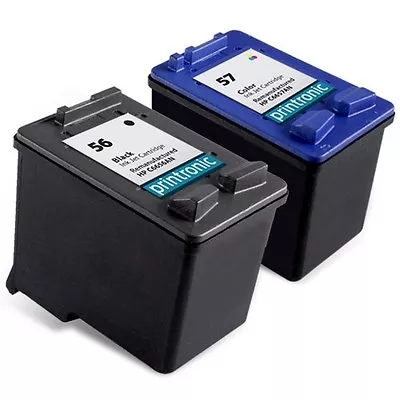 2PK HP 56 57 Ink Cartridge C6656AN C6657AN - DeskJet 5550 5150 5650 450 Printer • $15.99