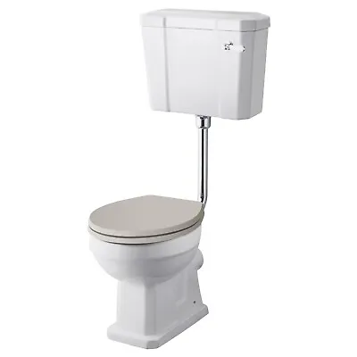 £249.95 • Buy Hudson Reed Richmond Low Level Toilet With Lever Cistern Bathroom Excludes Seat
