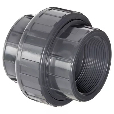 BioTek Marine PVC Gray Union Threaded Fittings - 1/2  3/4  1  1 1/2  2  • $6.99