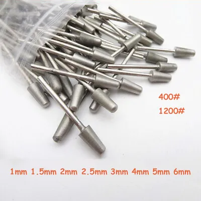 1-6mm Diamond Coated Grinding Burr Drill Bit Dremel Rotary Tools 400 1200 Grit • $2.74