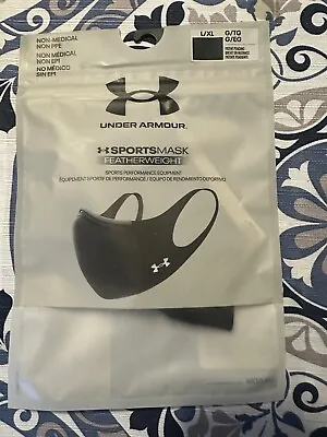 New! UNDER ARMOUR UA Sports Mask Featherweight Black Unisex LATEST MODEL L/XL • $9.99