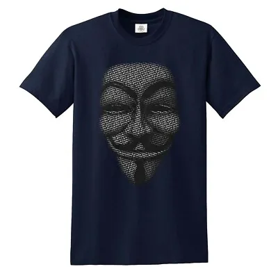 Anonymous T-shirt V For Vendetta Mask Shirt Christmas Gift Tshirt Top Tee • $12.38