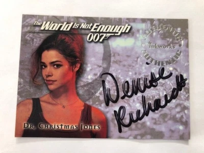 £35 • Buy James Bond The World Is Not Enough Autograph Card A1 D. Richards As Dr. C. Jones