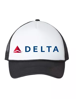 Delta Airlines Logo US Travel Souvenir Retro Vintage Trucker Hat Baseball Cap • $21