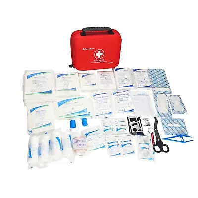 First Aid Kit Medical Emergency Home Travel Car Taxi Work 1st Aid Bag 186 Piece • £16.45