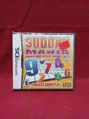 Sudoku Mania Nintendo DS Endless Gameplay Critical Thinking Brain Game Sealed • $8