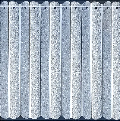 Textured Voile Louvre Vertical Pleated Window Blind Panel Lace Curtains 36  91cm • £9.25