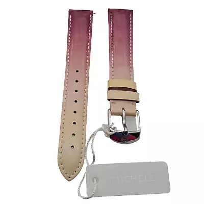 Genuine Michele 16mm Purple Blended Patent Watch Band Strap New • $24.77